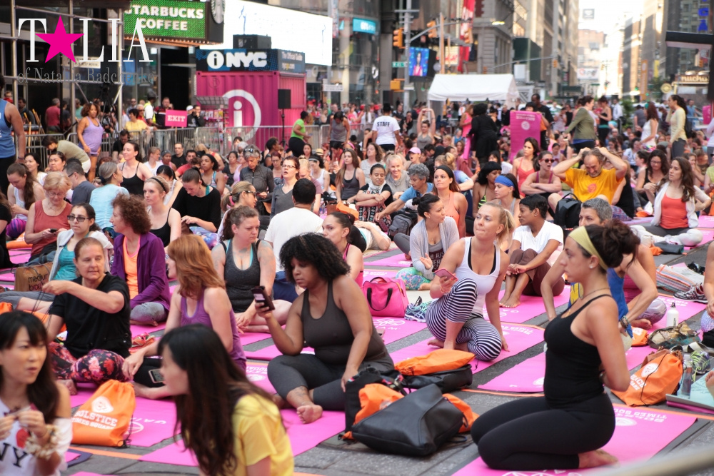 Моя йога на Таймс Сквер на фестивале йоги SolsticeTSq 2016